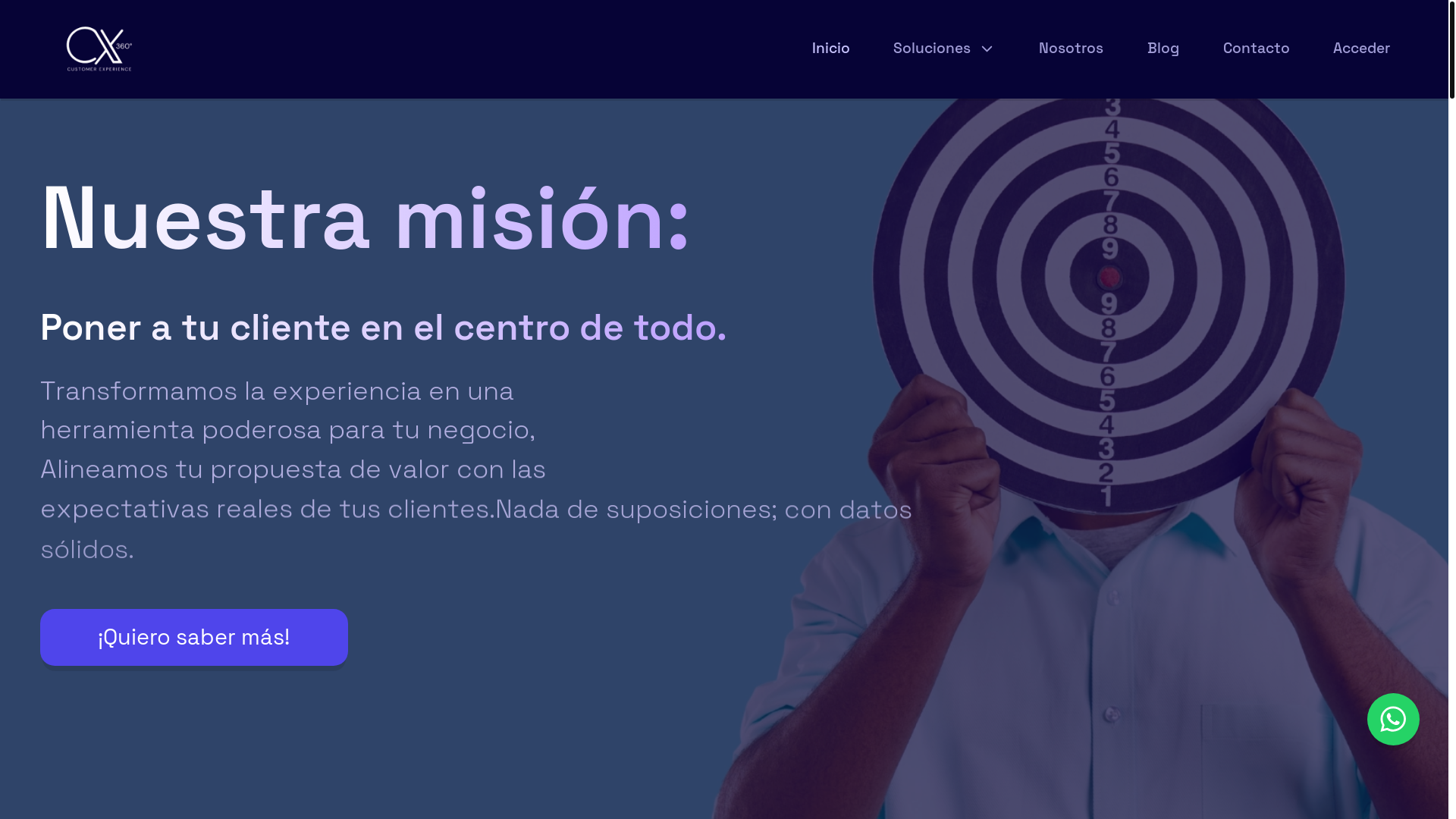 website screenshot of https://landingcx360.pages.dev/