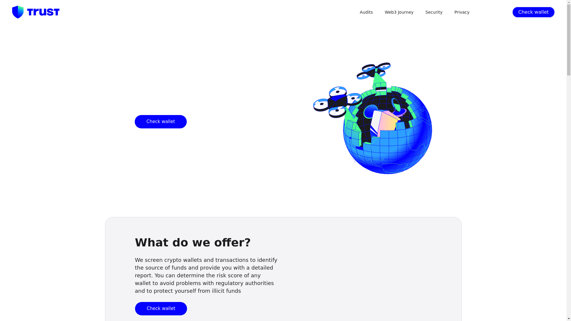 website screenshot of https://trustlabaml.com/