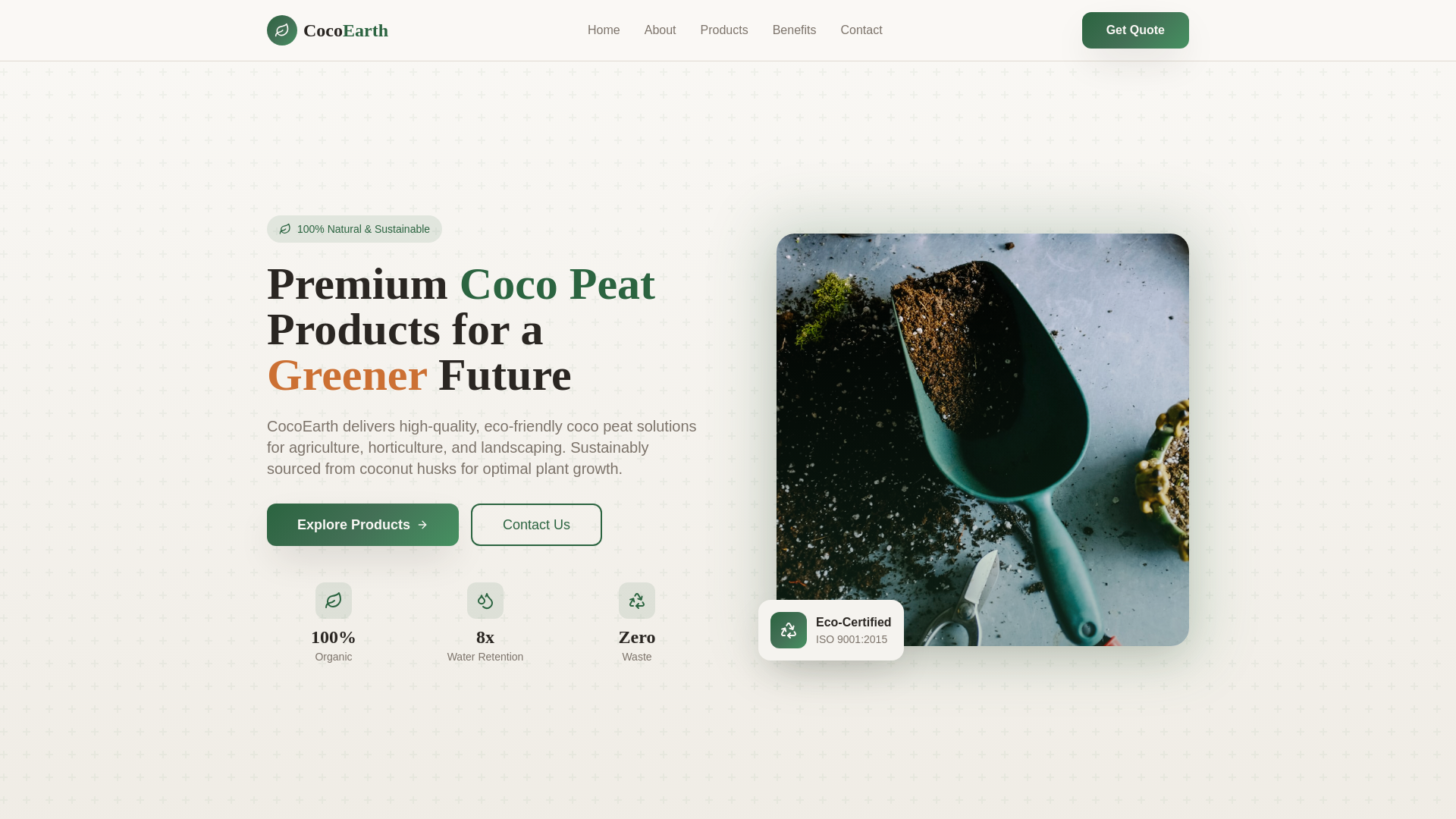 website screenshot of https://cocoearth-showcase.pages.dev/