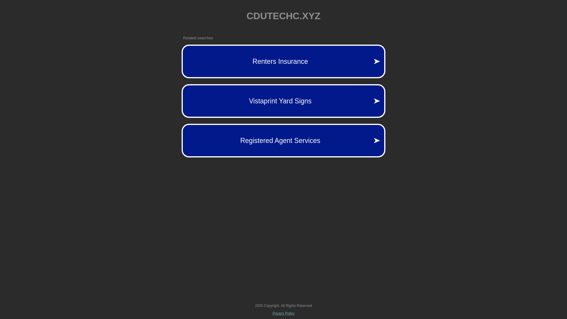 website screenshot of https://cdutechc.xyz/