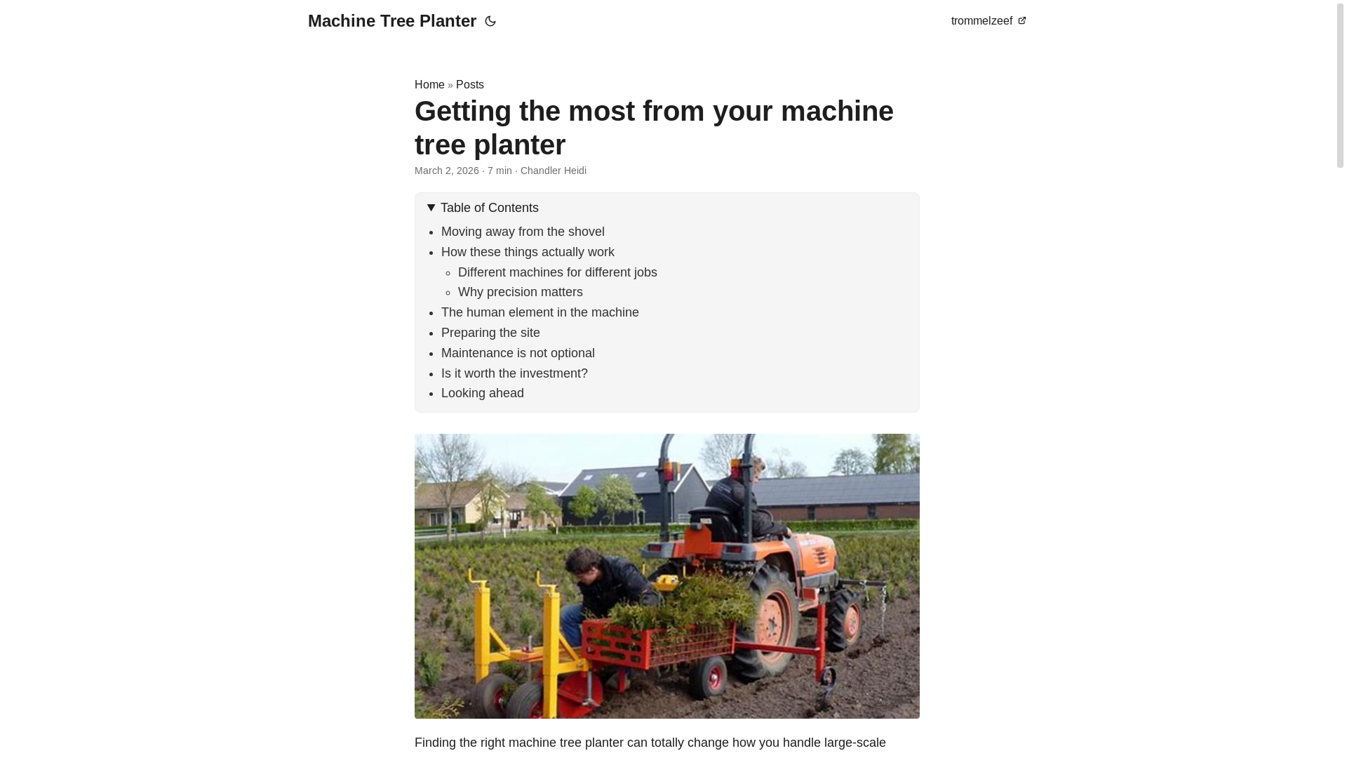 website screenshot of https://machine-tree-planter.pages.dev/