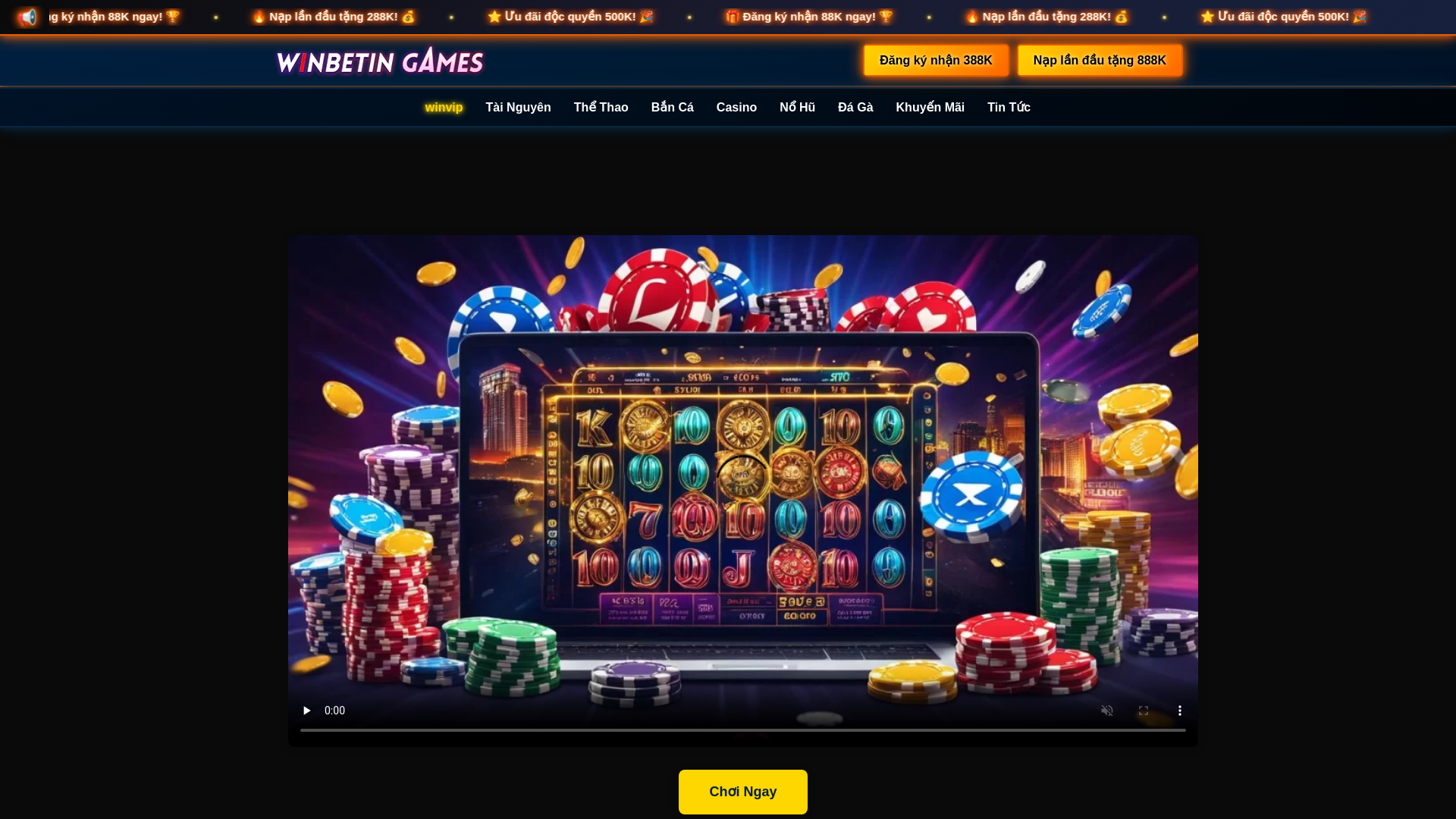 website screenshot of https://winvipking.com/