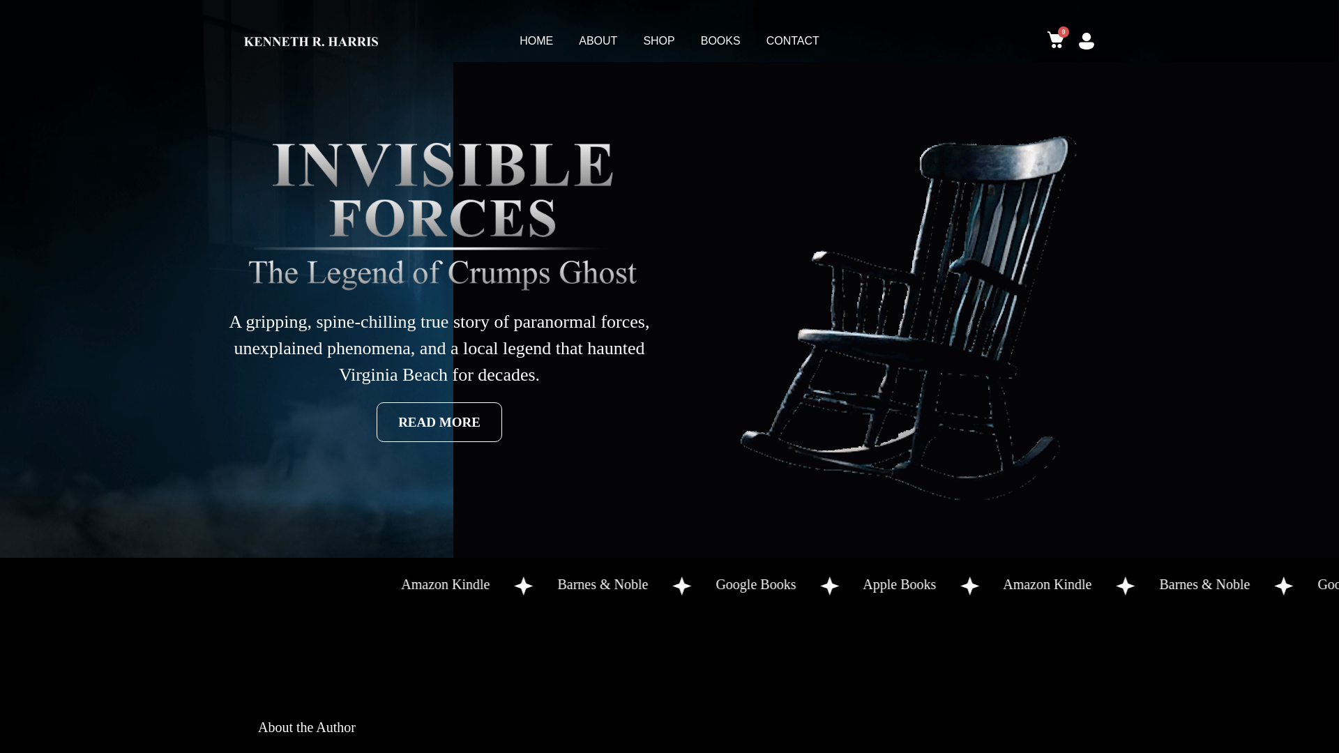 website screenshot of https://kennethharrisbooks.com/