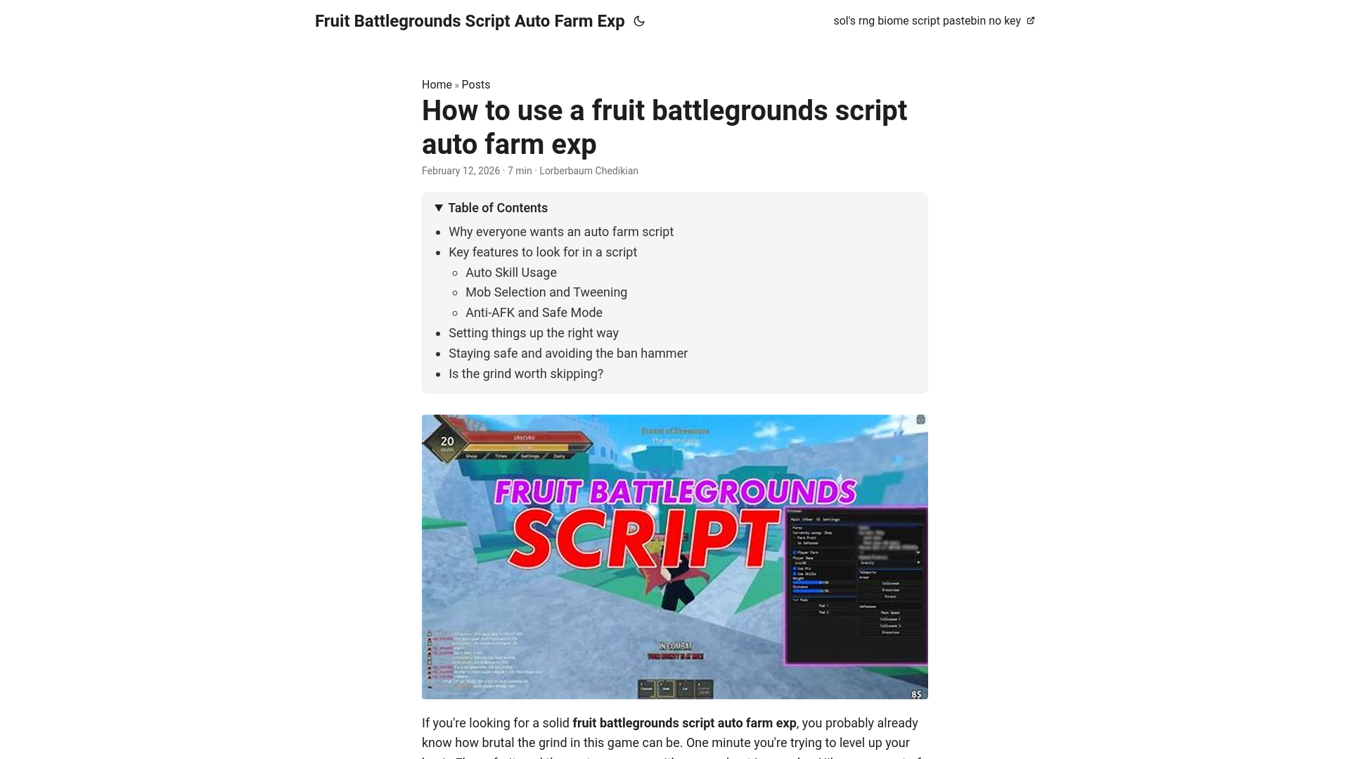 website screenshot of https://fruit-battlegrounds-script-auto-farm-exp.pages.dev/