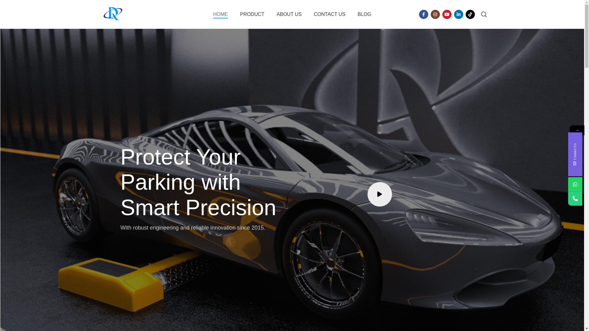 website screenshot of https://tongbaoparkinglock.com/