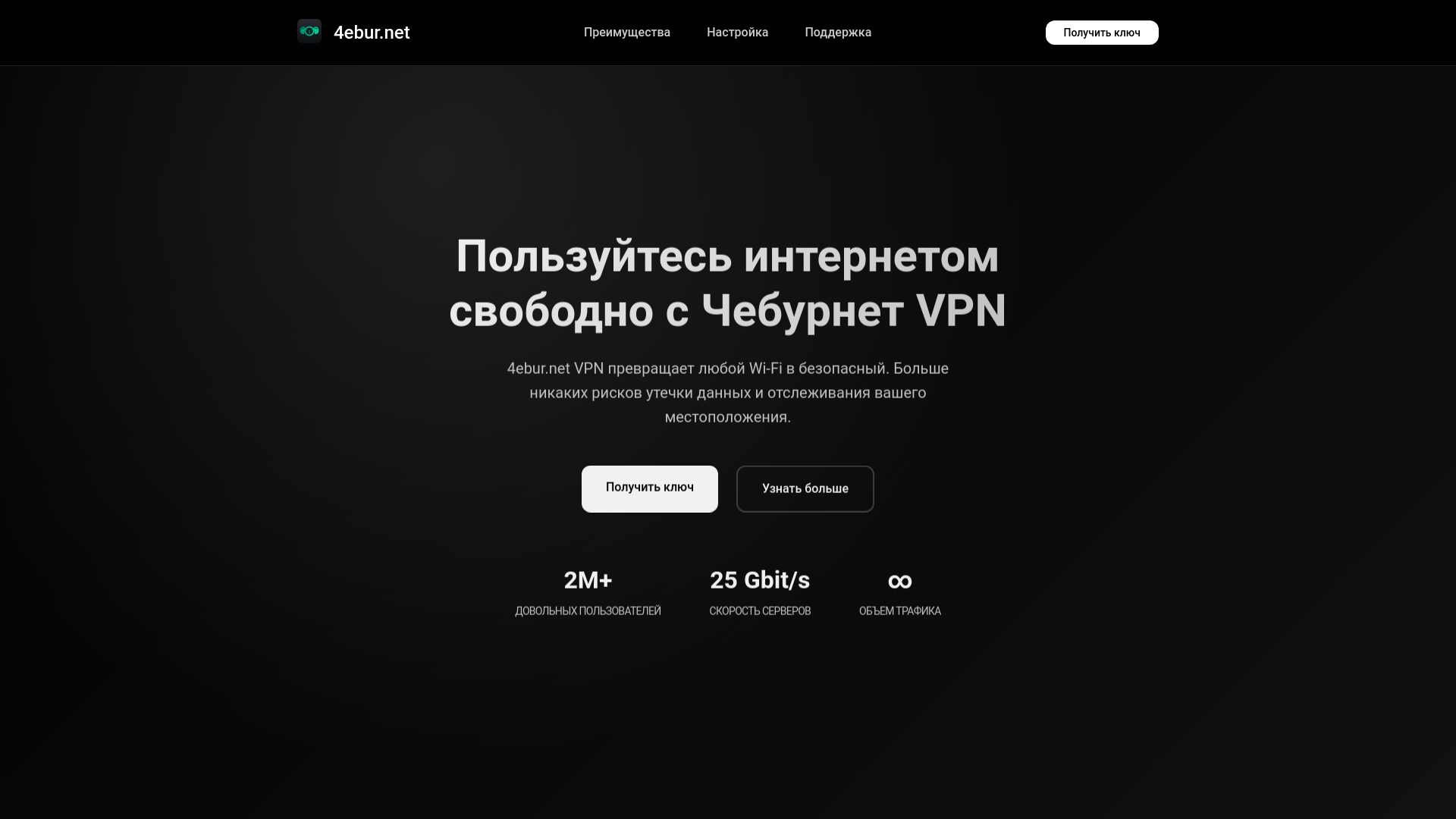 website screenshot of https://4eburnetvpn.blog/