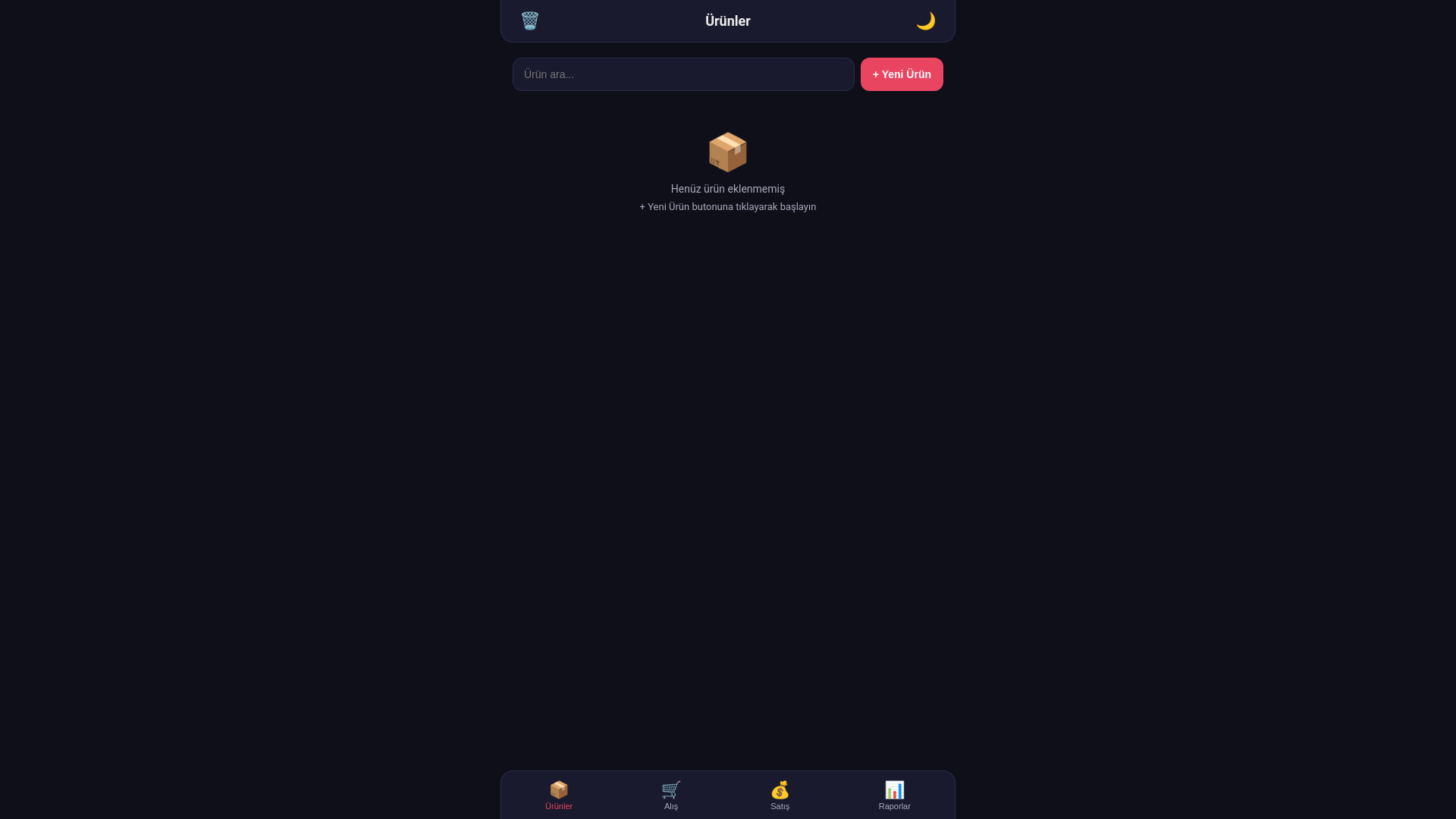 website screenshot of https://stok-takip.pages.dev/