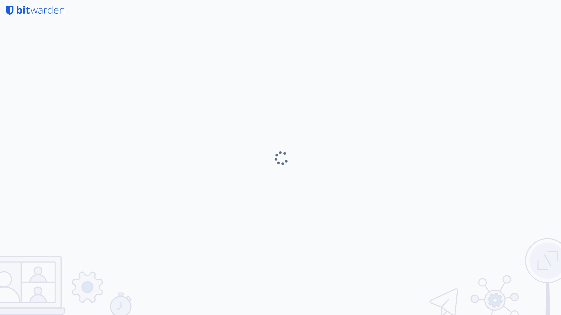 website screenshot of https://vault.euqa.bitwarden.pw/