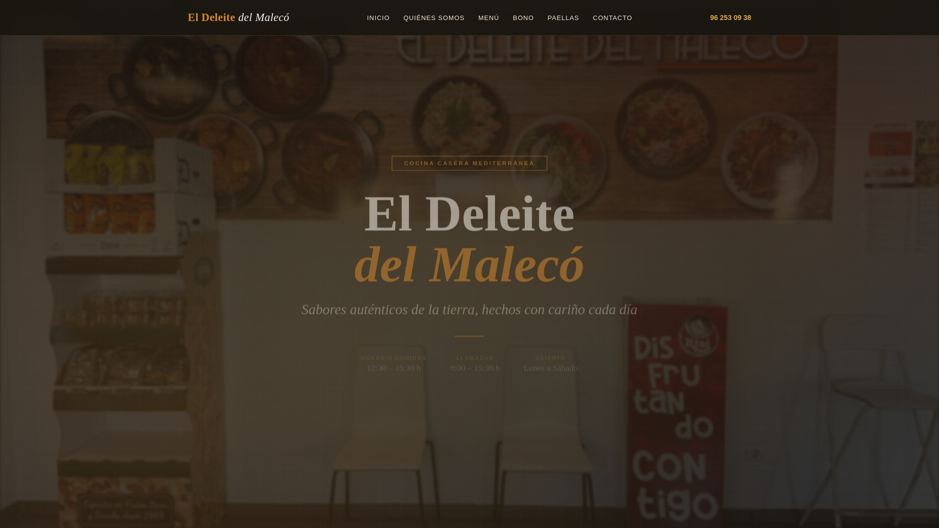 website screenshot of https://eldelitedelmaleco.es/