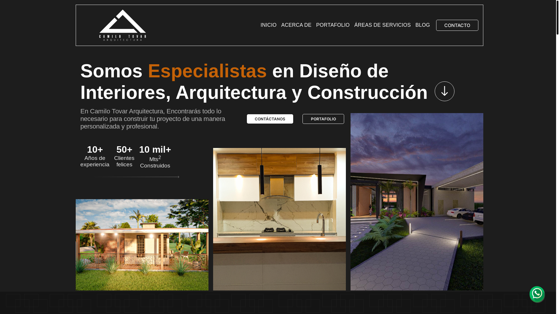 website screenshot of https://camilo-tovar-arquitectura-website.pages.dev/