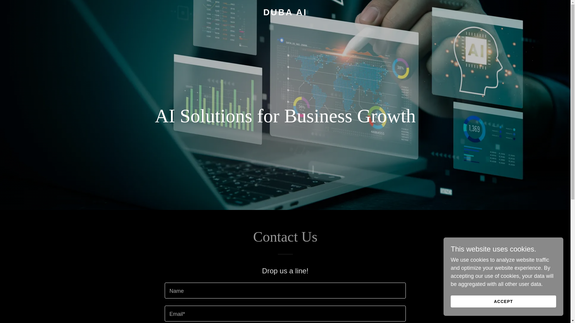 website screenshot of https://duba-ai.com/