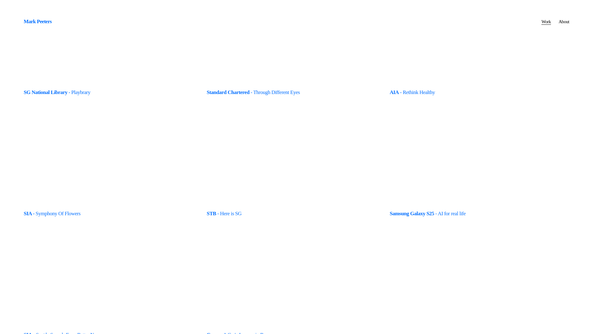 website screenshot of https://mark-peeters.com