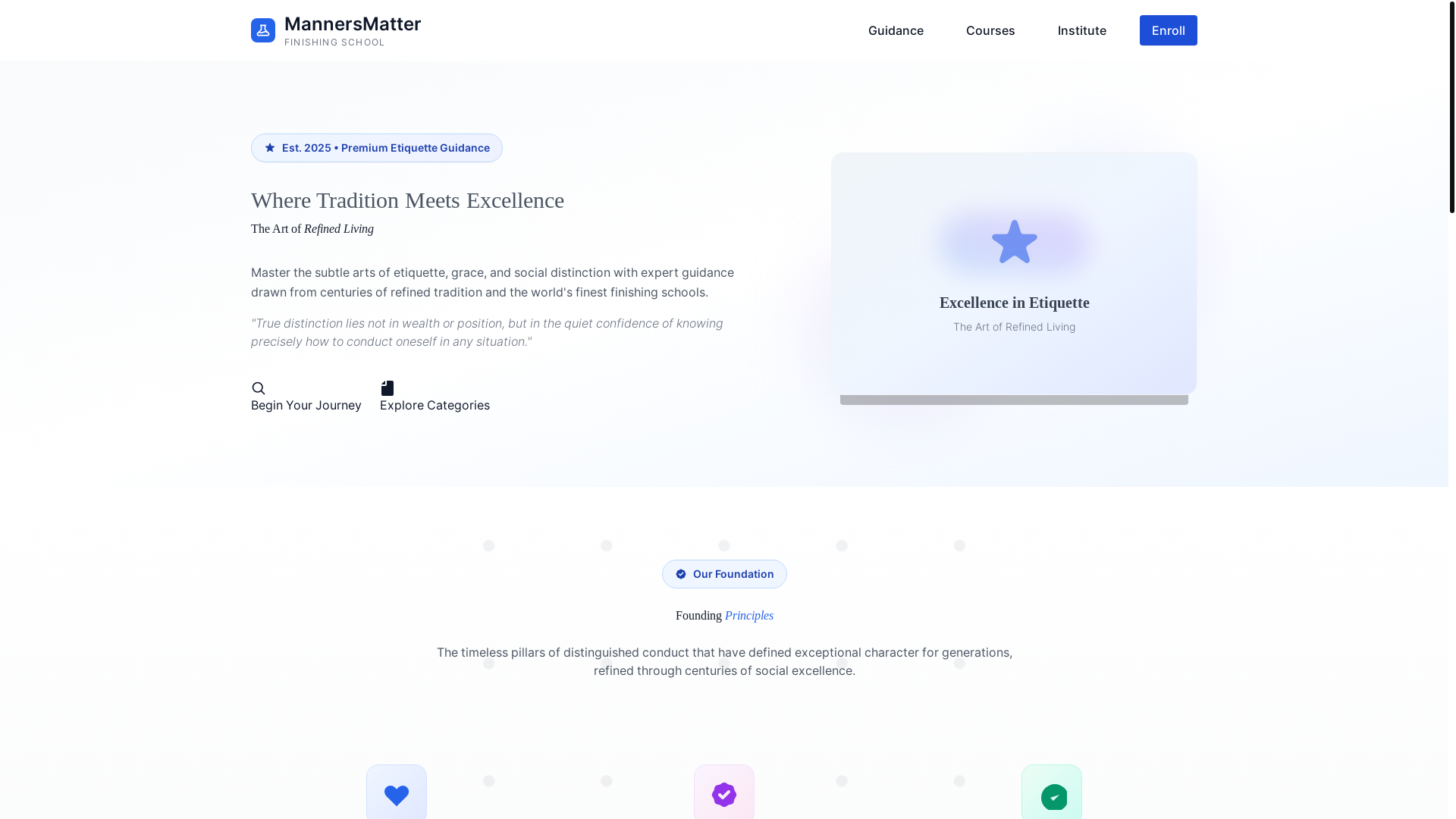 website screenshot of https://etiquette-training.com/