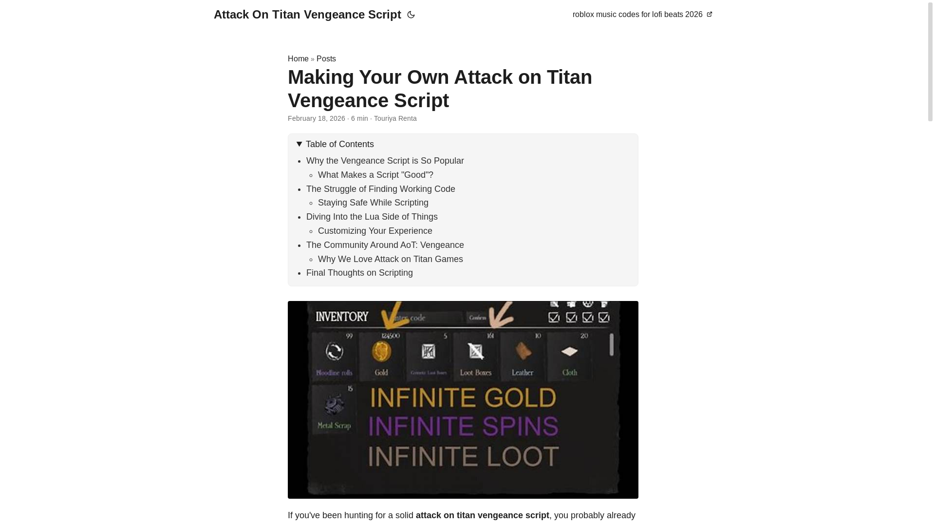 website screenshot of https://attack-on-titan-vengeance-script.pages.dev/