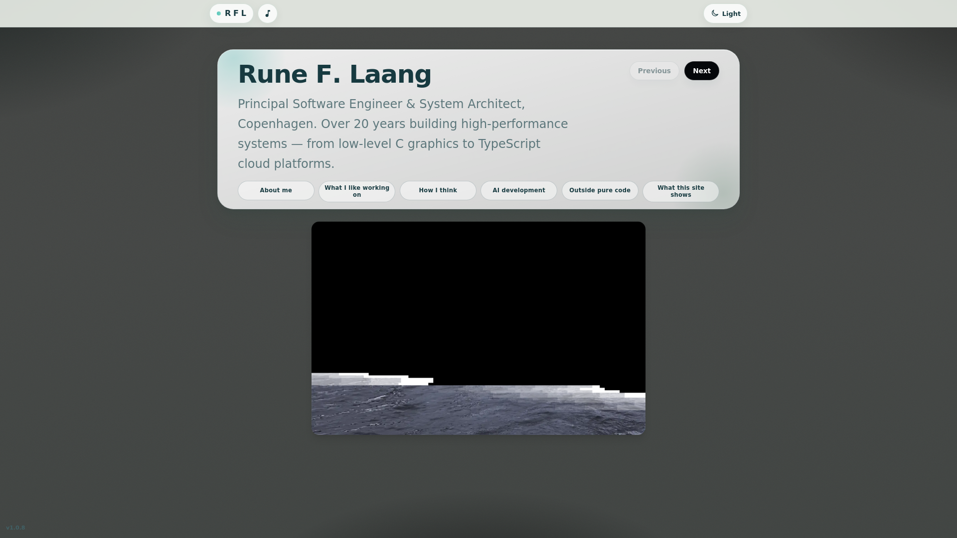 website screenshot of https://techdemo.laang.net/
