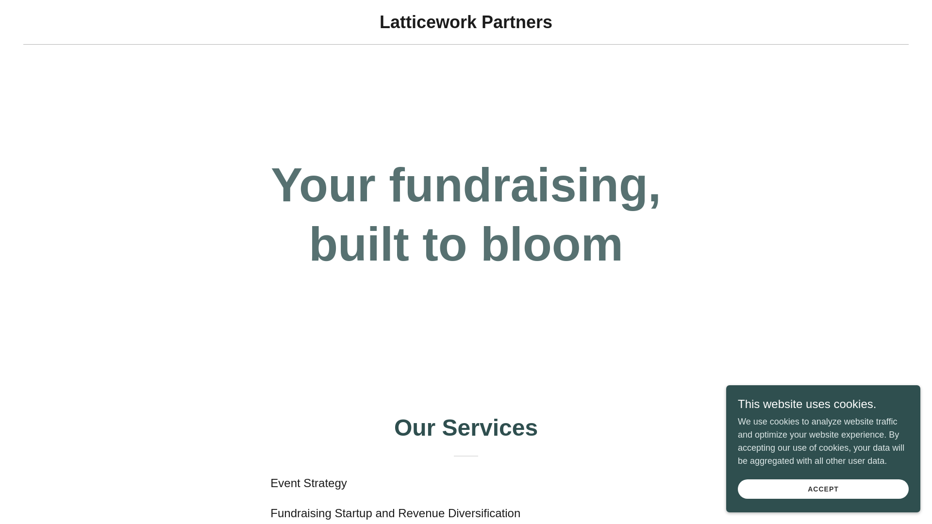 website screenshot of https://latticeworkpartners.co