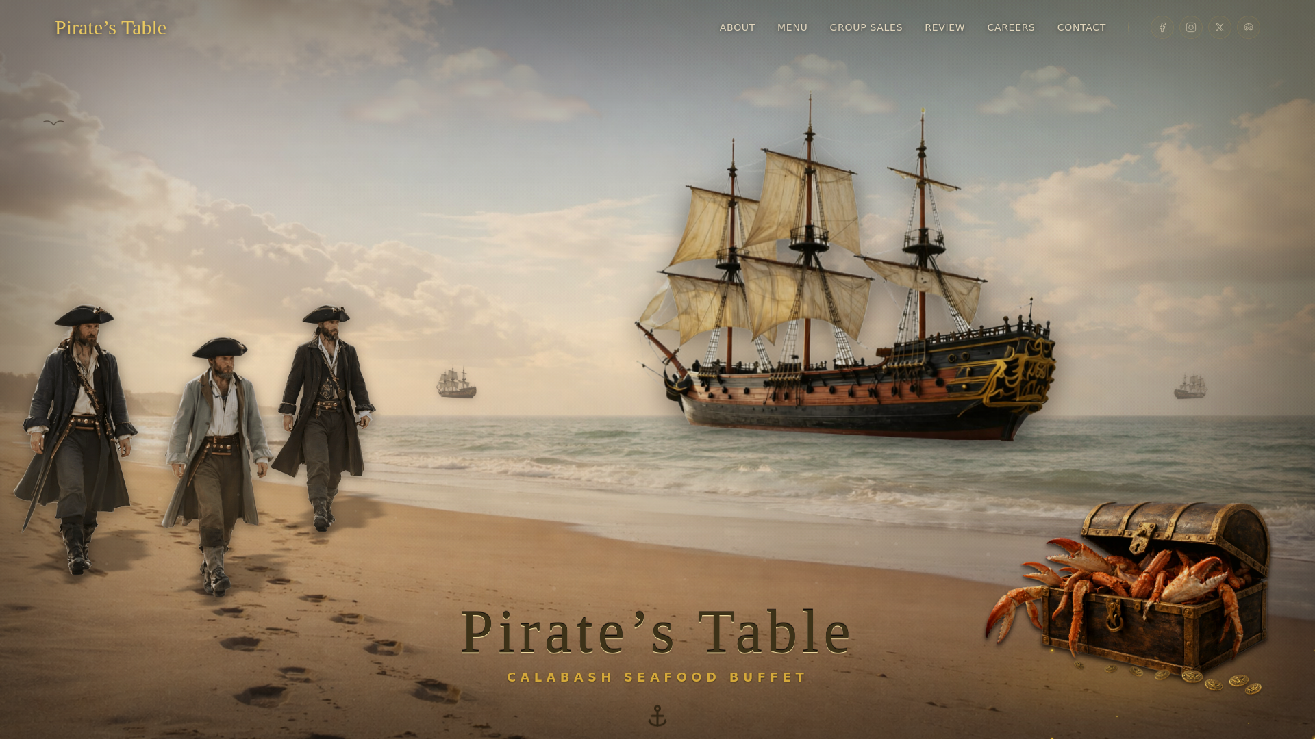 website screenshot of https://pirates-table.pages.dev/