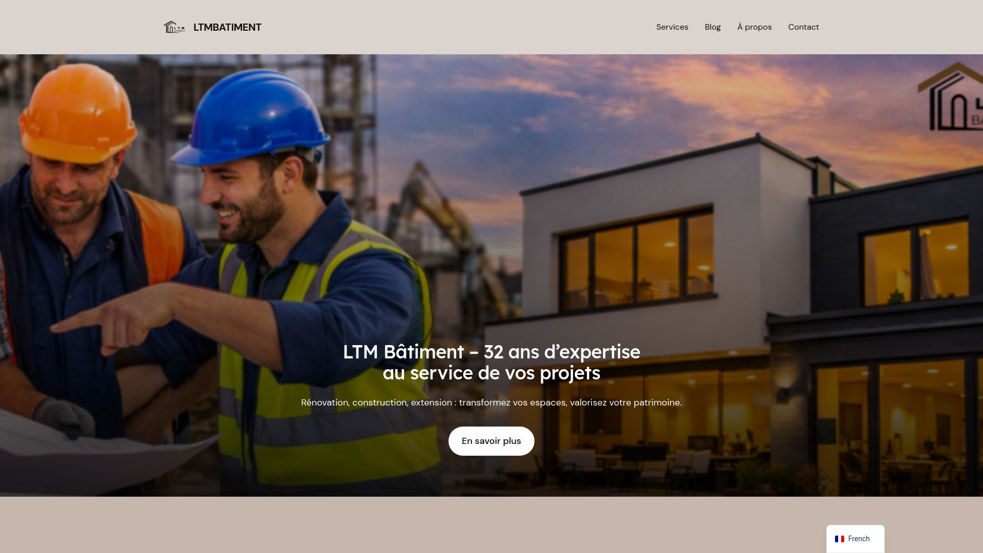 website screenshot of https://ltmbatiment.com