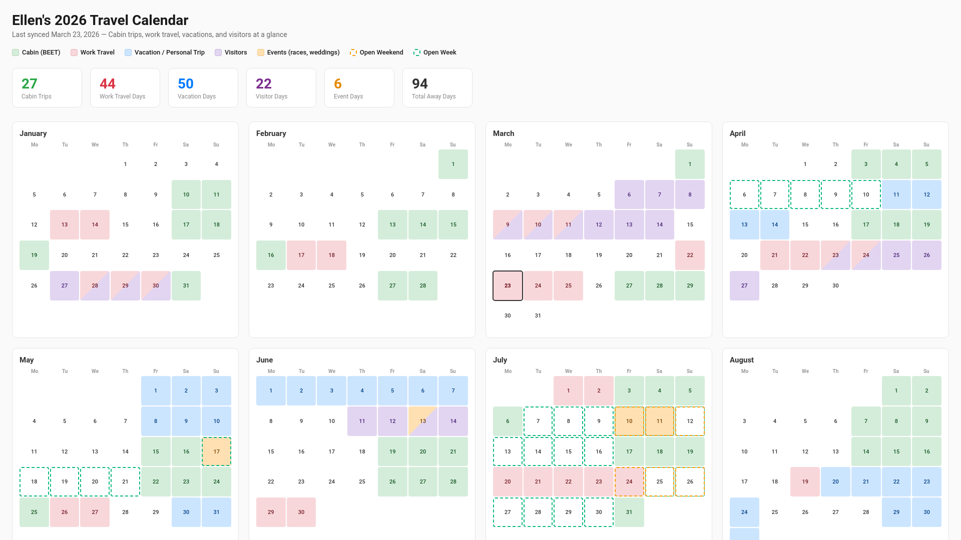 website screenshot of https://travel-calendar-8mo.pages.dev/