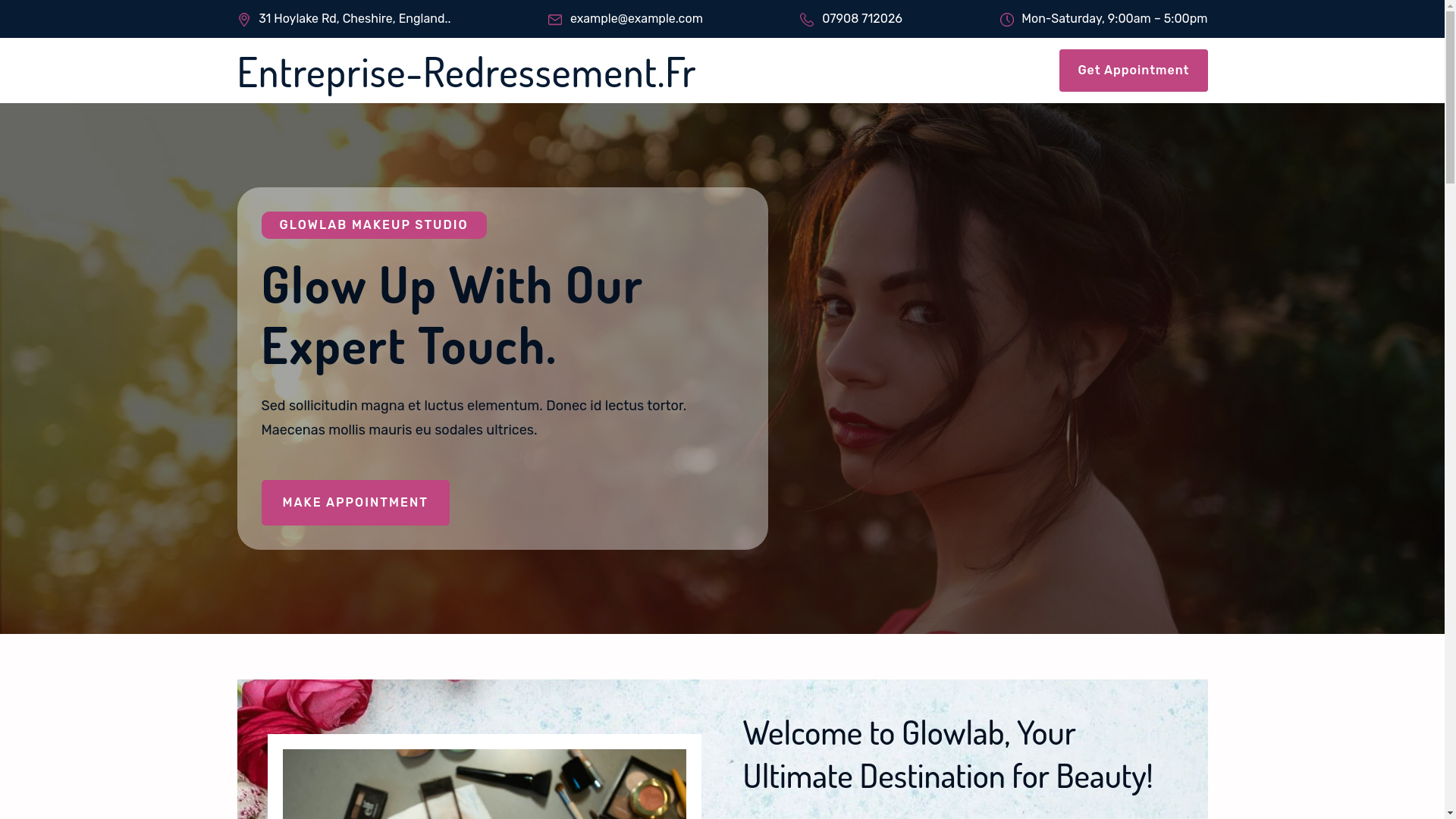 website screenshot of https://entreprise-redressement.fr/
