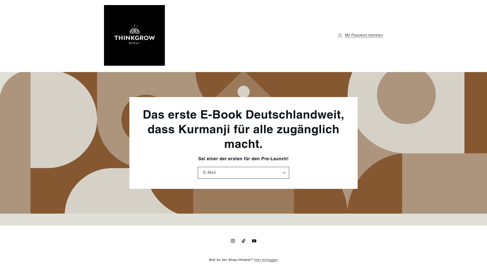 website screenshot of https://thinkgrowrepeat.com/