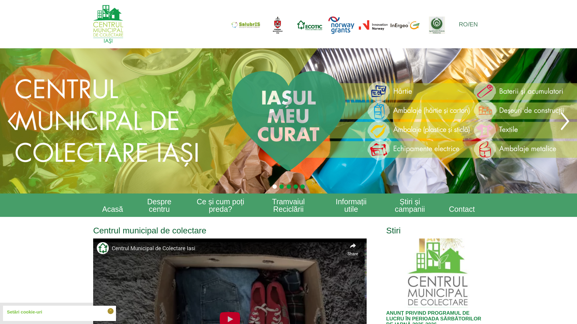 website screenshot of https://cmciasi.ro