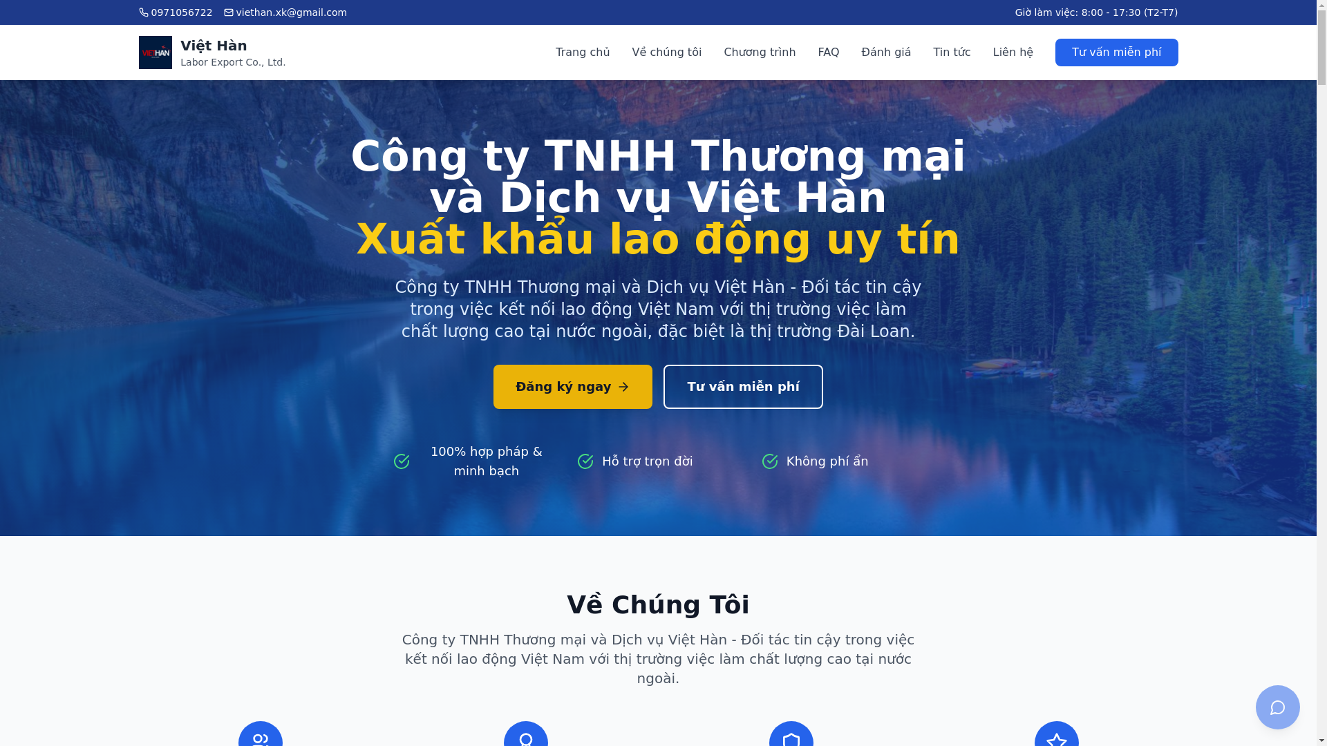 website screenshot of https://viethanxk.com/