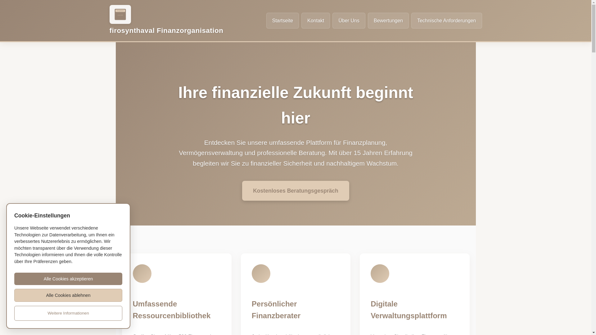 website screenshot of https://firosynthaval.com/