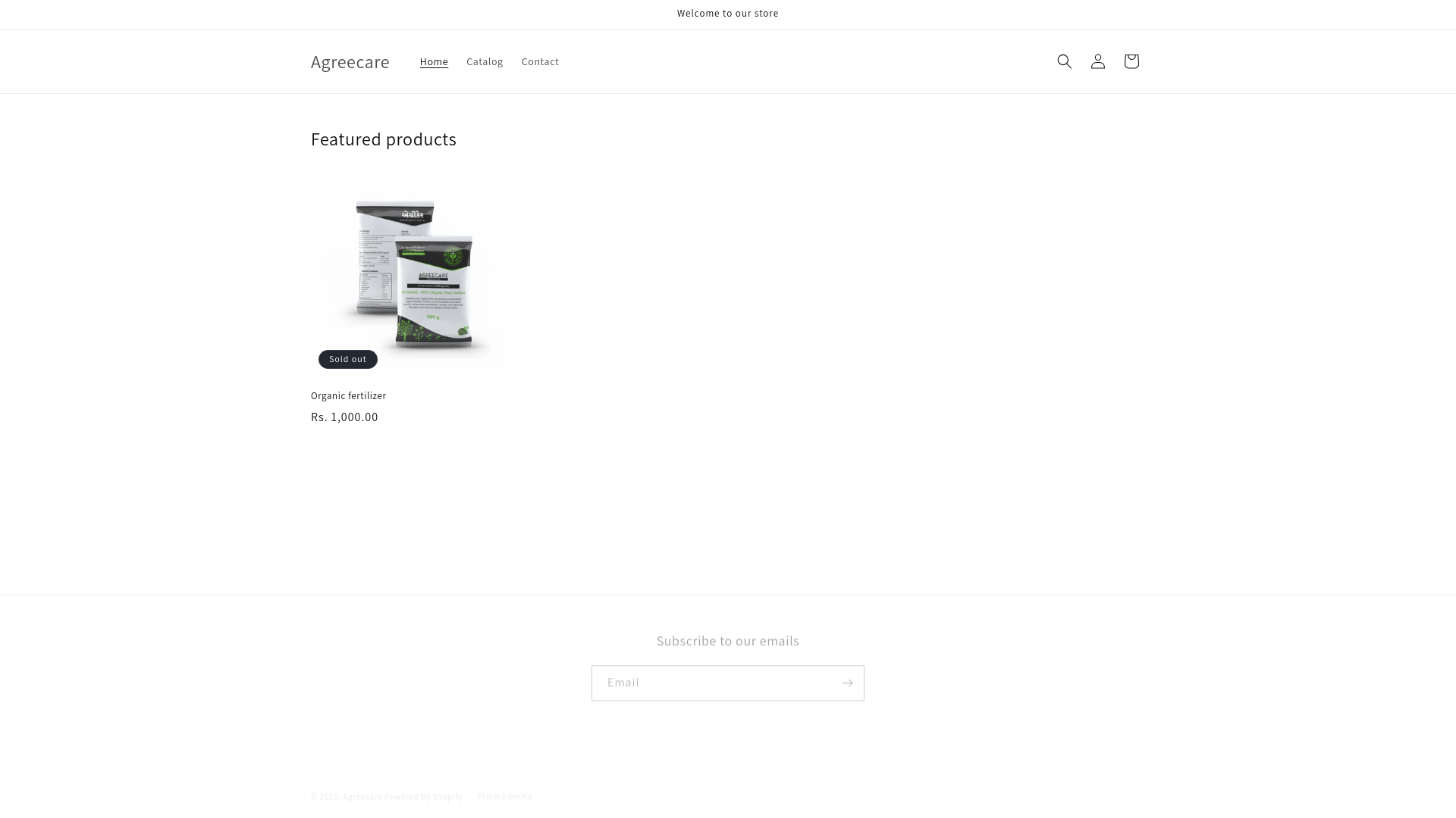 website screenshot of https://agreecareorganics.com/