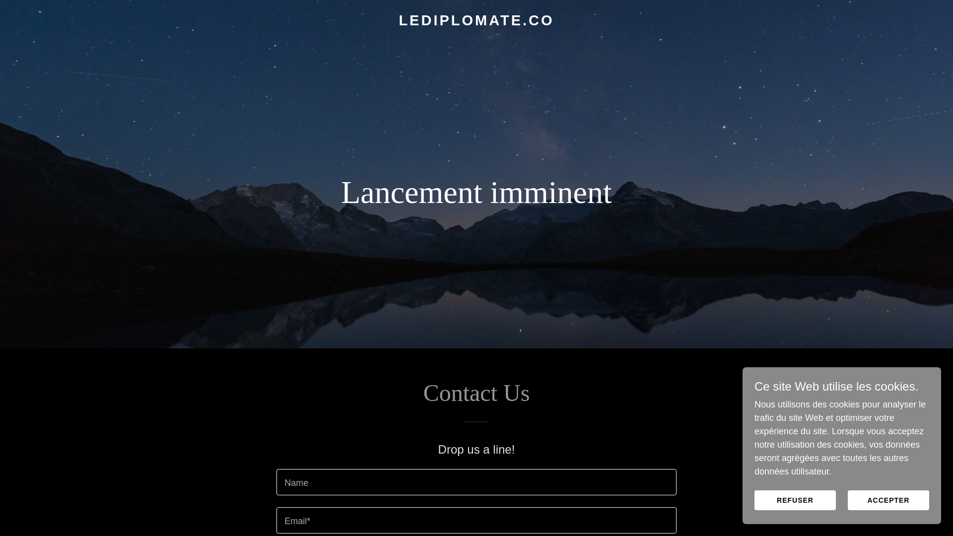 website screenshot of https://lediplomate.co/