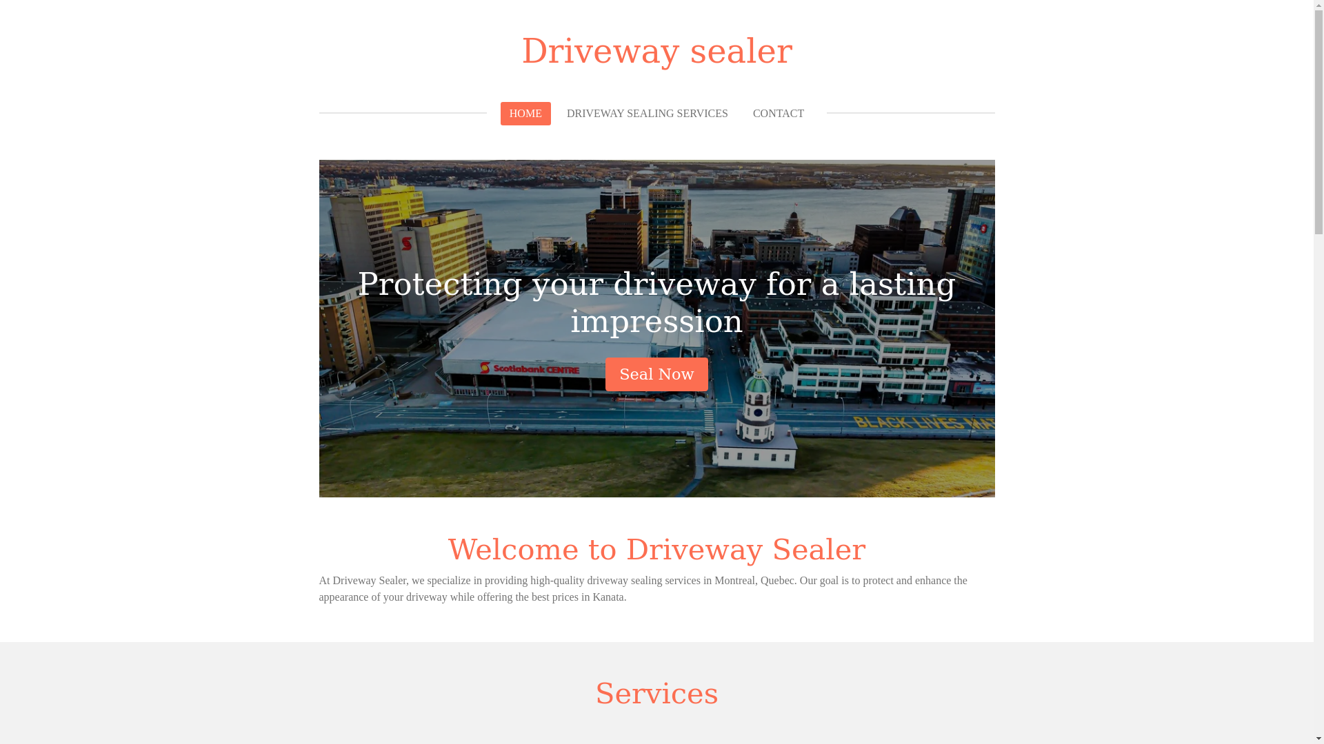 website screenshot of https://driveway-sealer.net/
