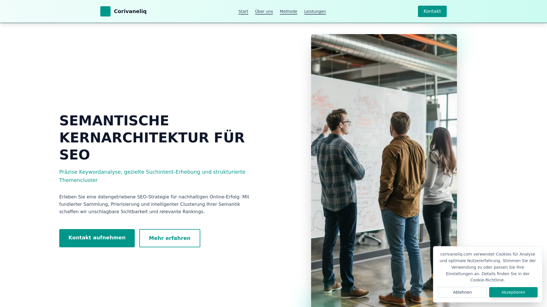 website screenshot of https://corivaneliq.com/