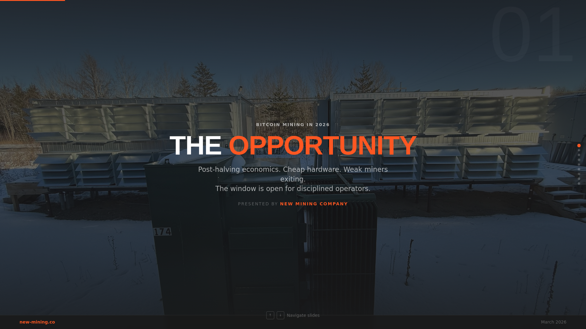 website screenshot of https://mining-linkedin-deck.pages.dev/