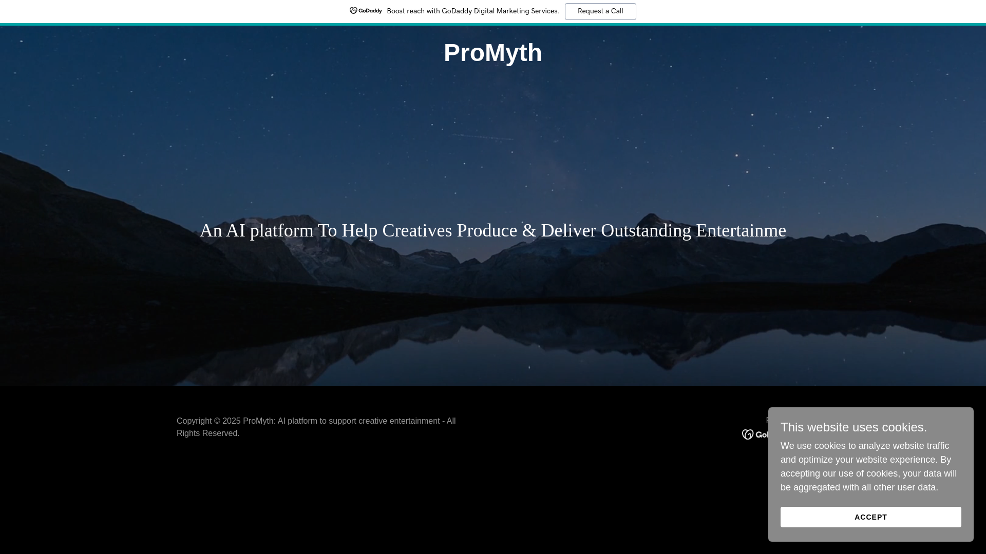 website screenshot of https://promyth.ai/