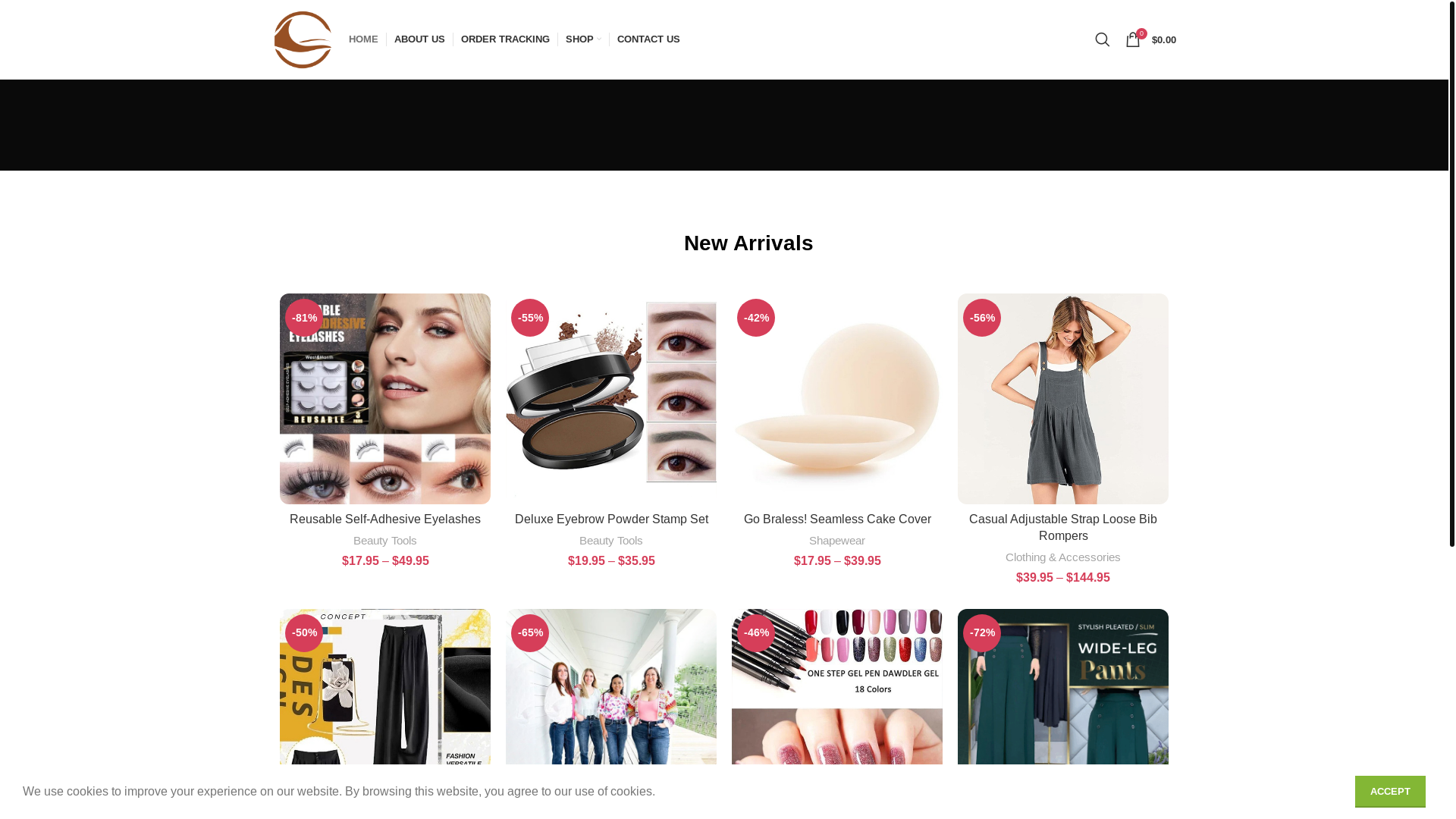 website screenshot of https://coralcoastgoods.com/
