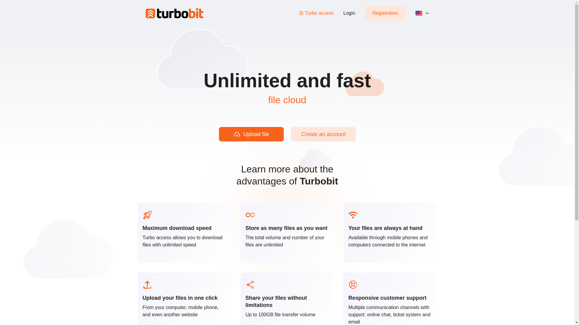 website screenshot of https://turbobit.net/