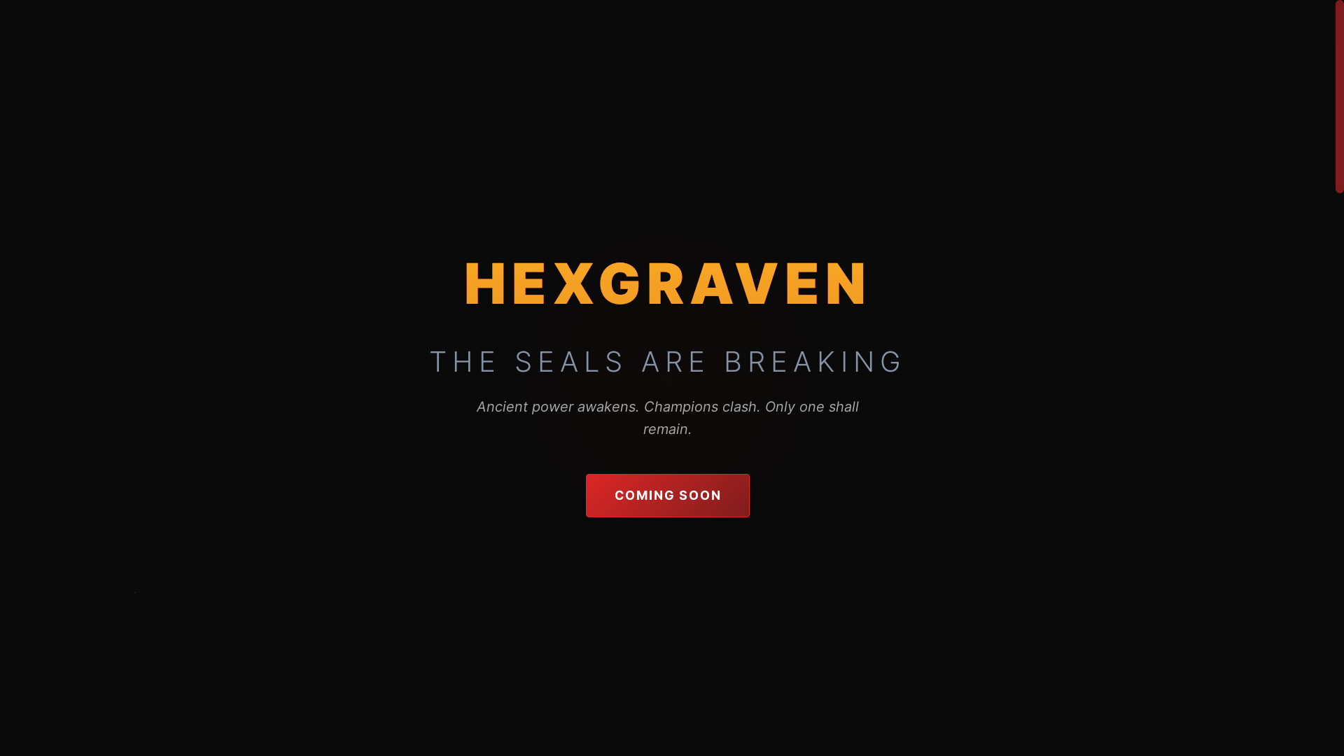 website screenshot of https://hexgraven-landing.pages.dev/