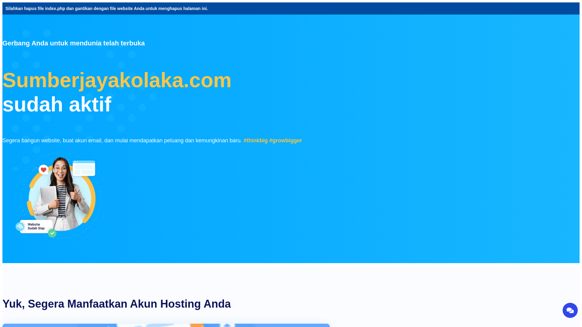 website screenshot of https://sumberjayakolaka.com/