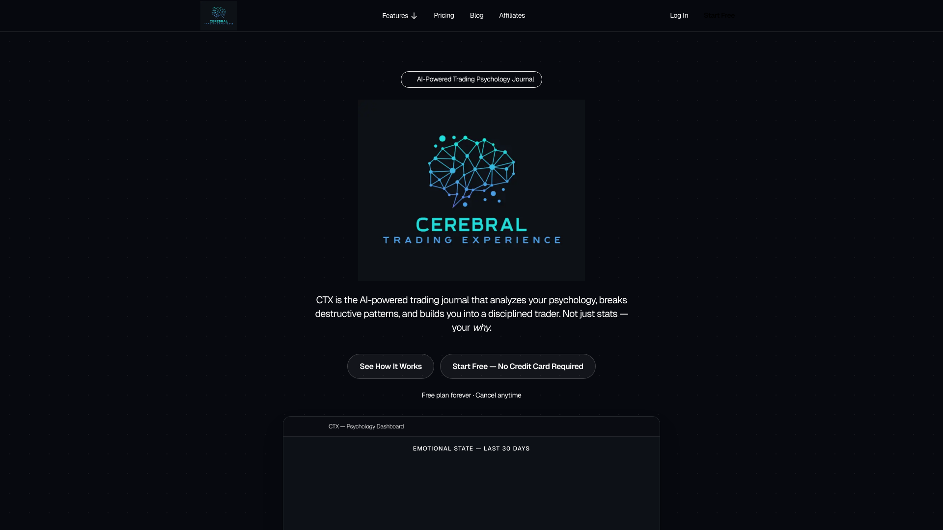 website screenshot of https://ctxtraders.com