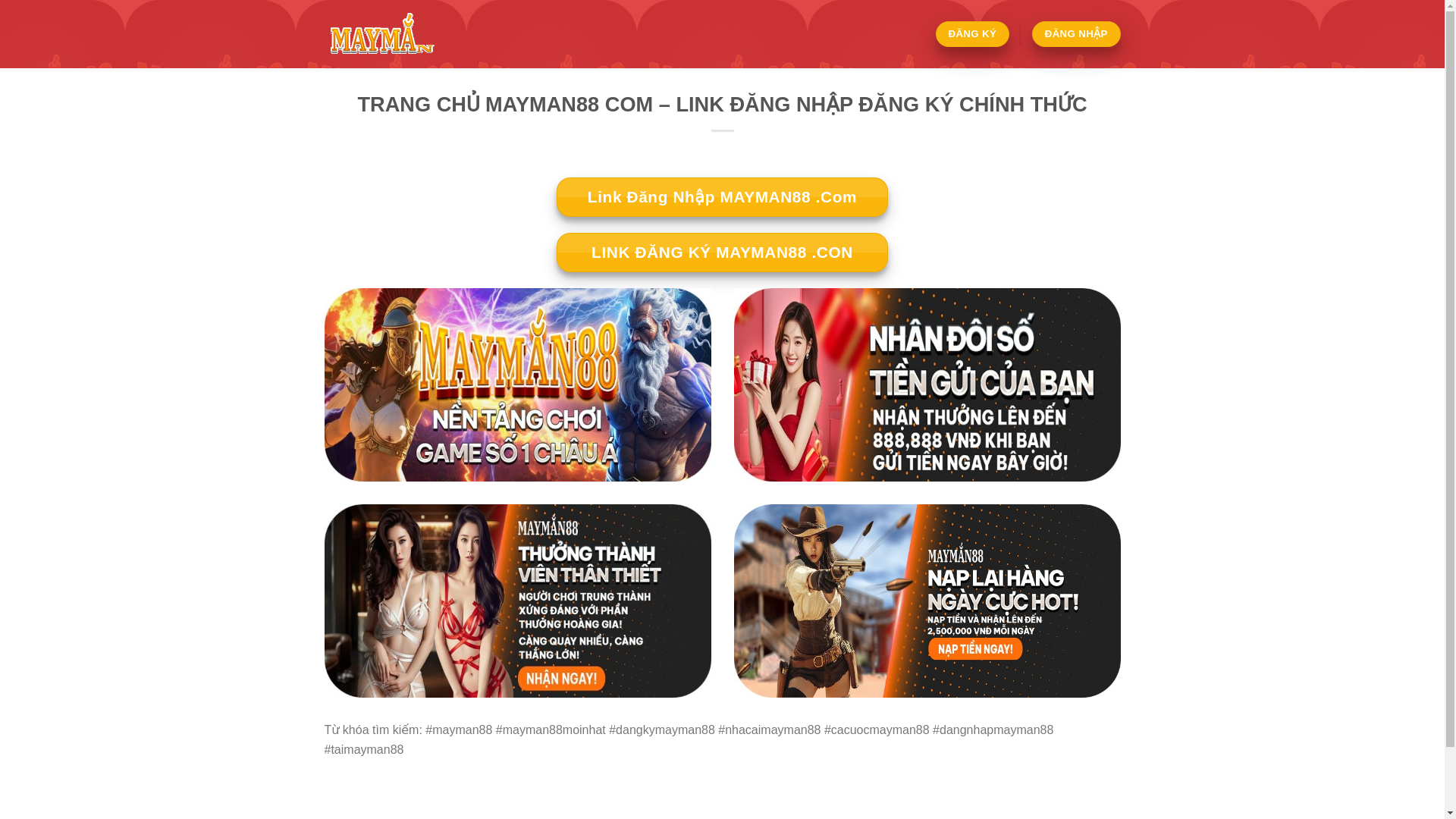 website screenshot of https://mayman88.win/