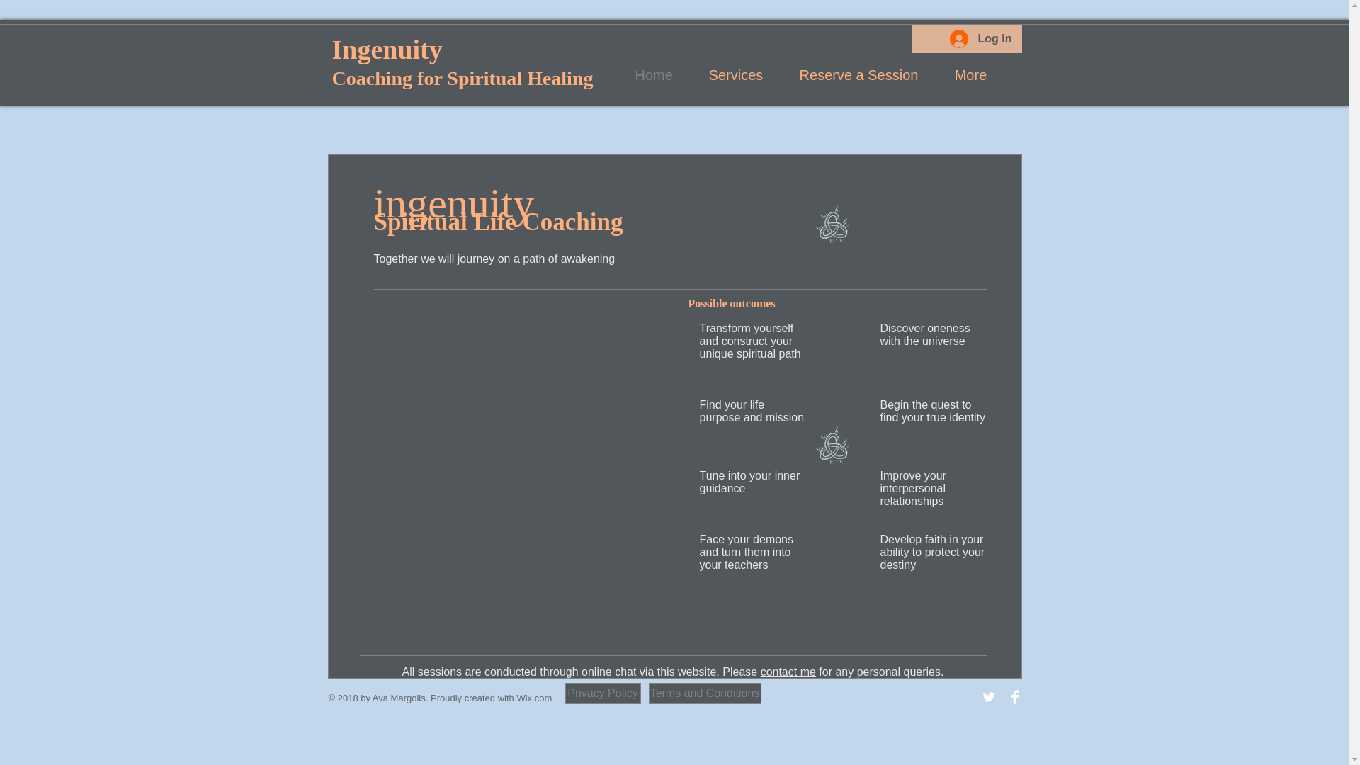 website screenshot of https://margolislifecoaching.com/