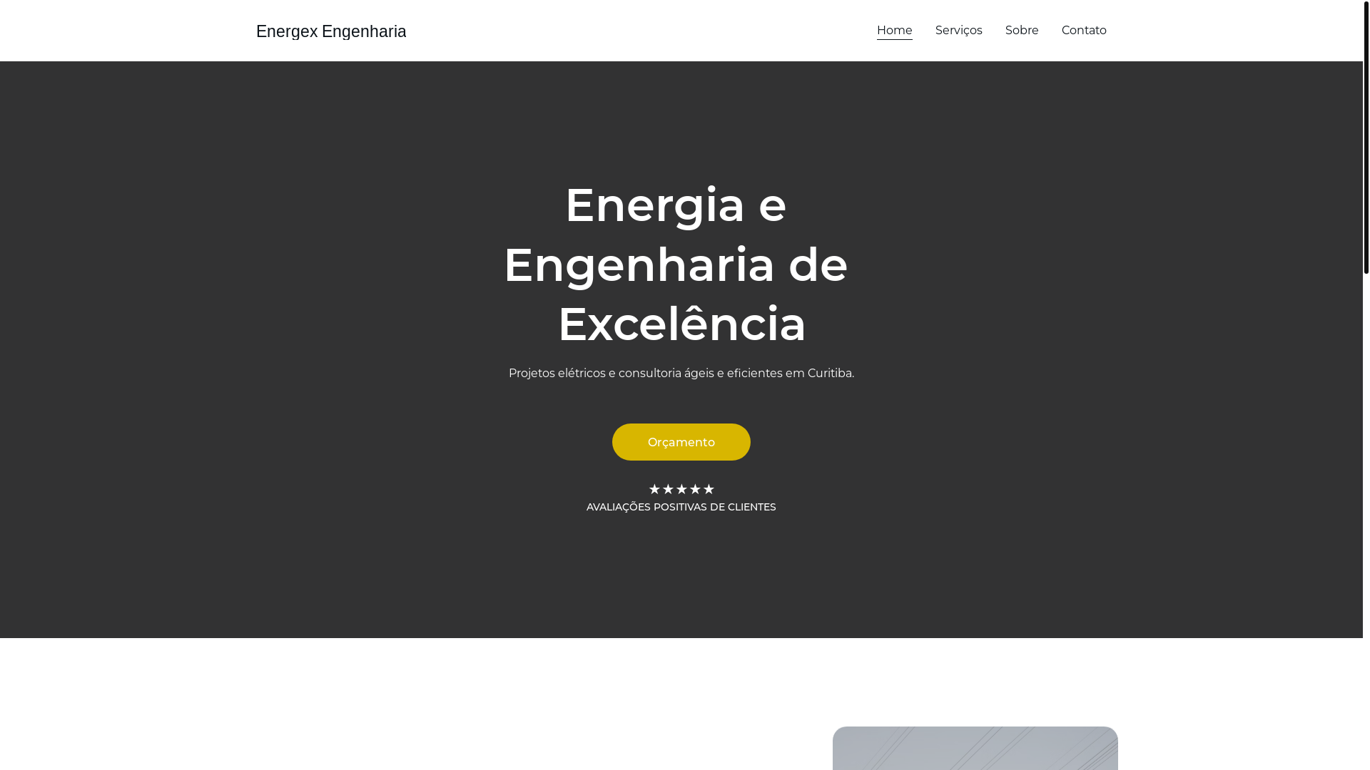 website screenshot of https://energexengenharia.com.br/