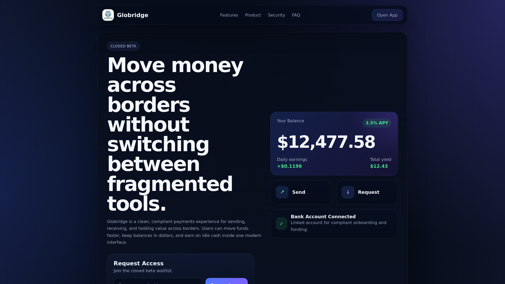 website screenshot of https://globridgepay-landing.pages.dev/
