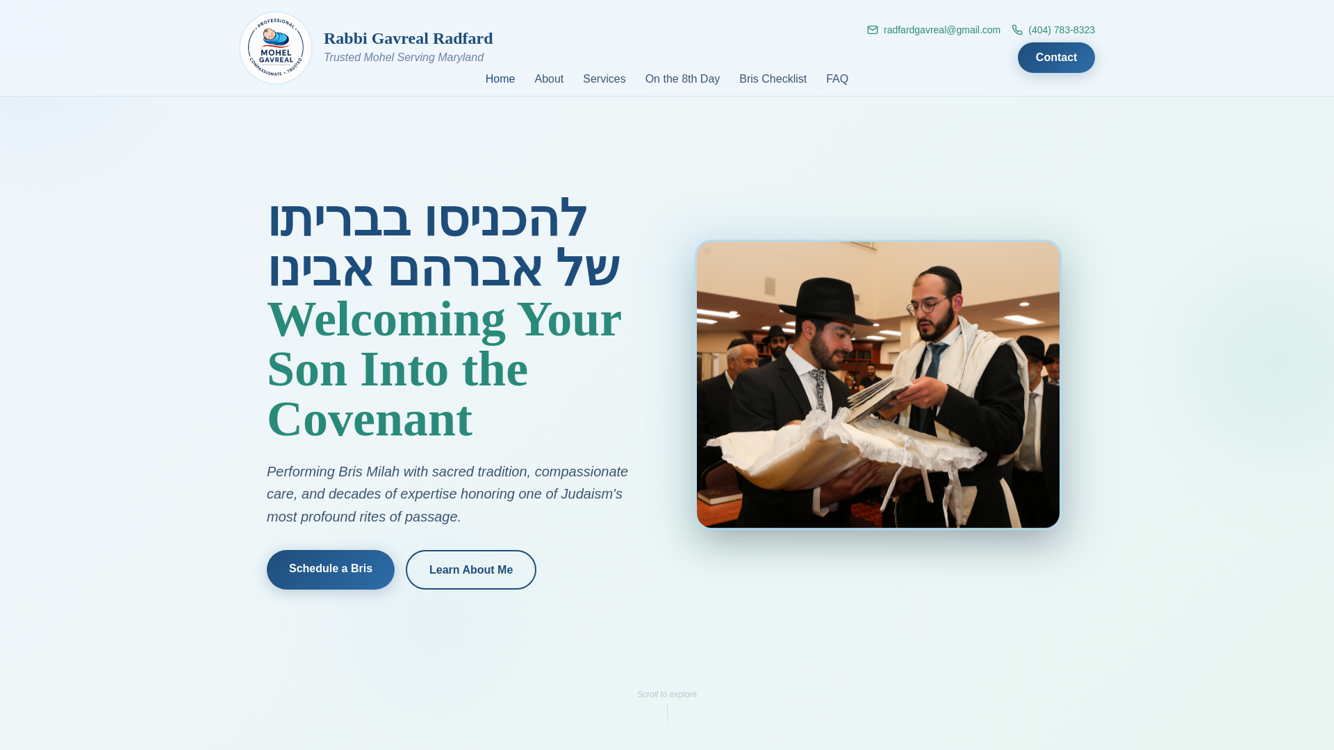 website screenshot of https://trustedmohelmd.com/