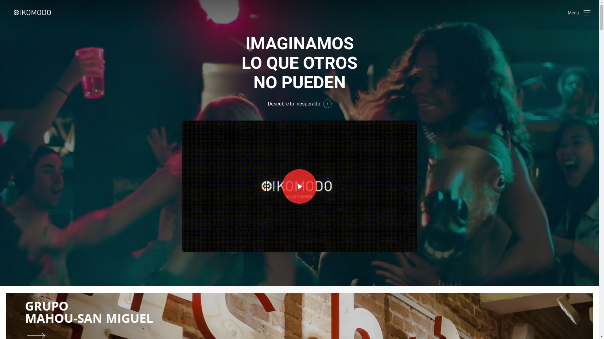 website screenshot of https://komodocomunicacion.com/