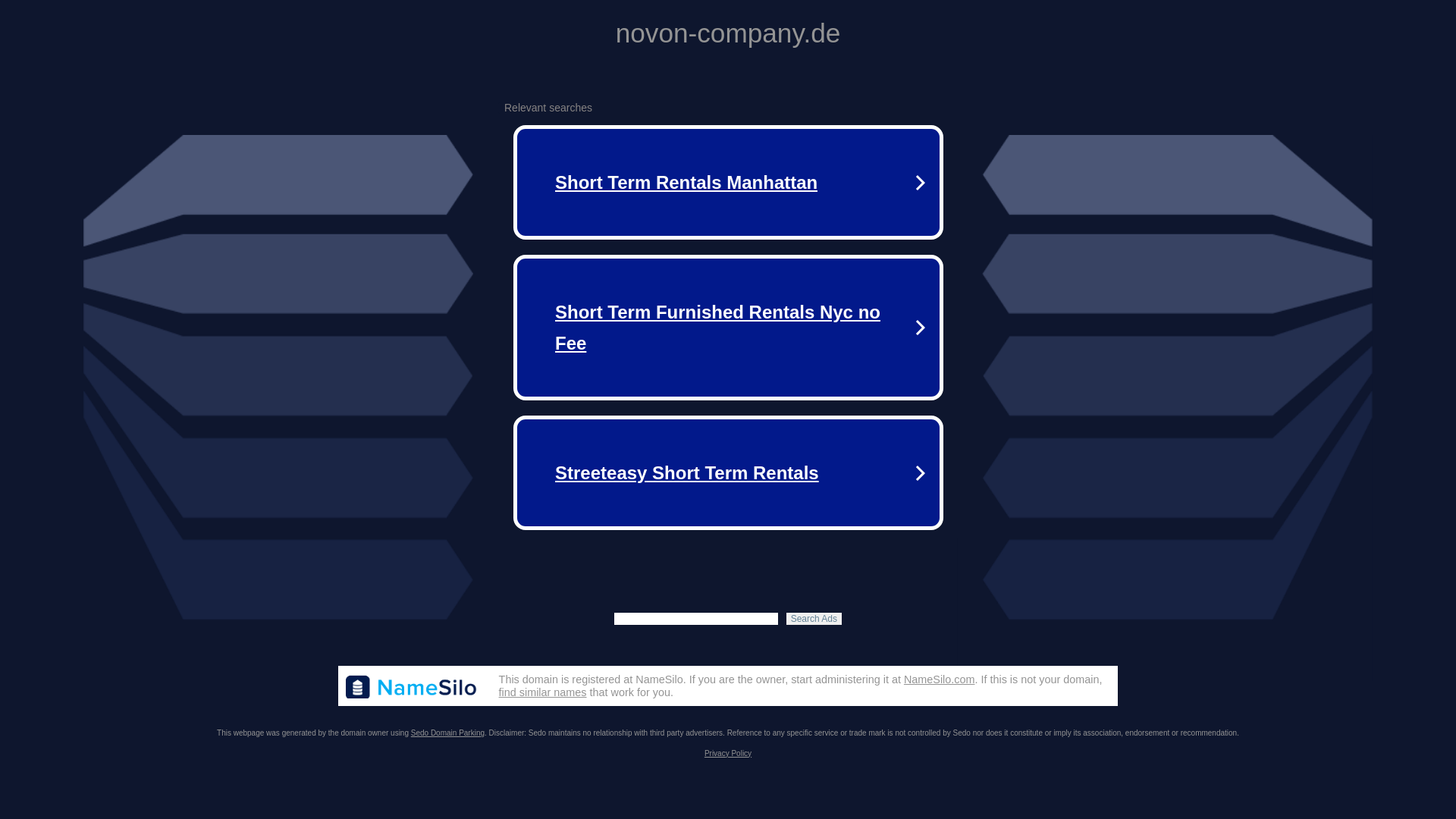 website screenshot of https://novon-company.de/