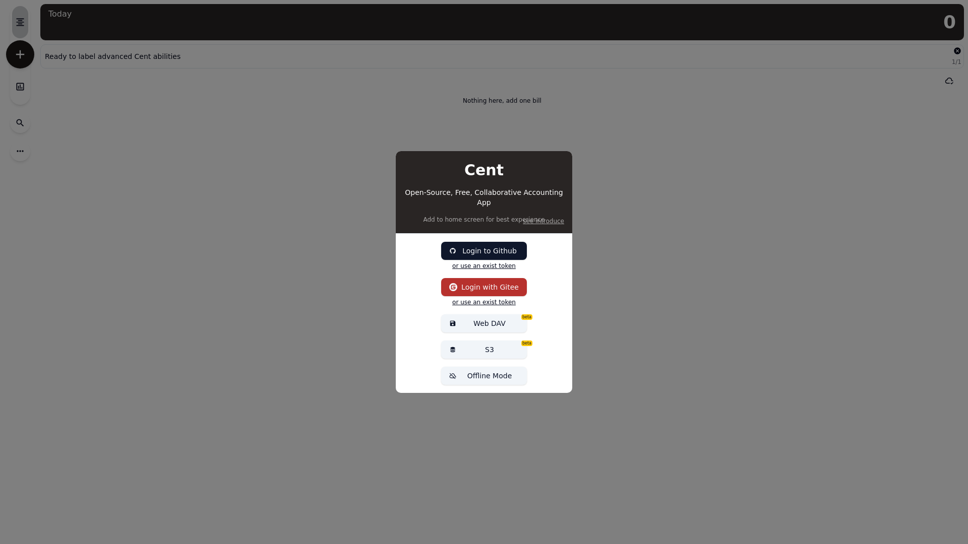 website screenshot of https://gitledger.pages.dev/