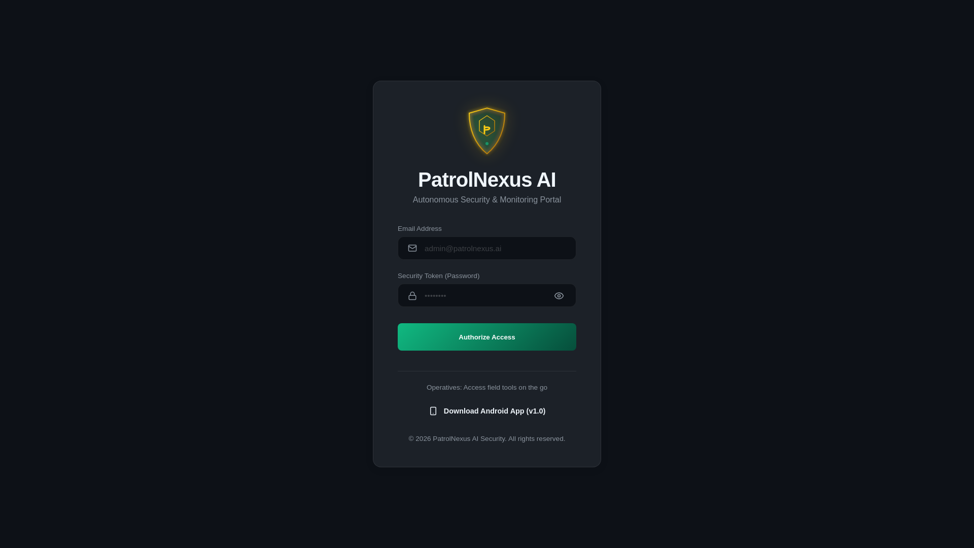 website screenshot of https://patrolnexusai.com/