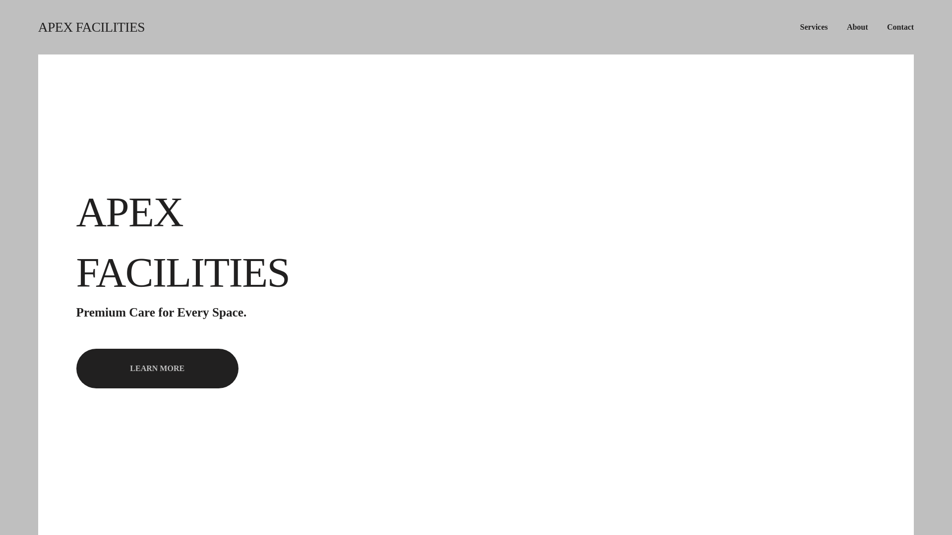 website screenshot of https://apexfacilitiesservices.com/