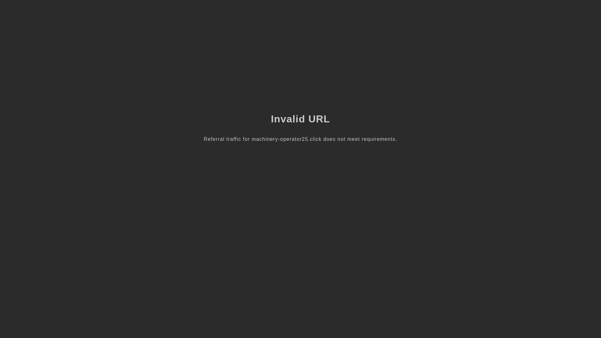 website screenshot of https://machinery-operator25.click/